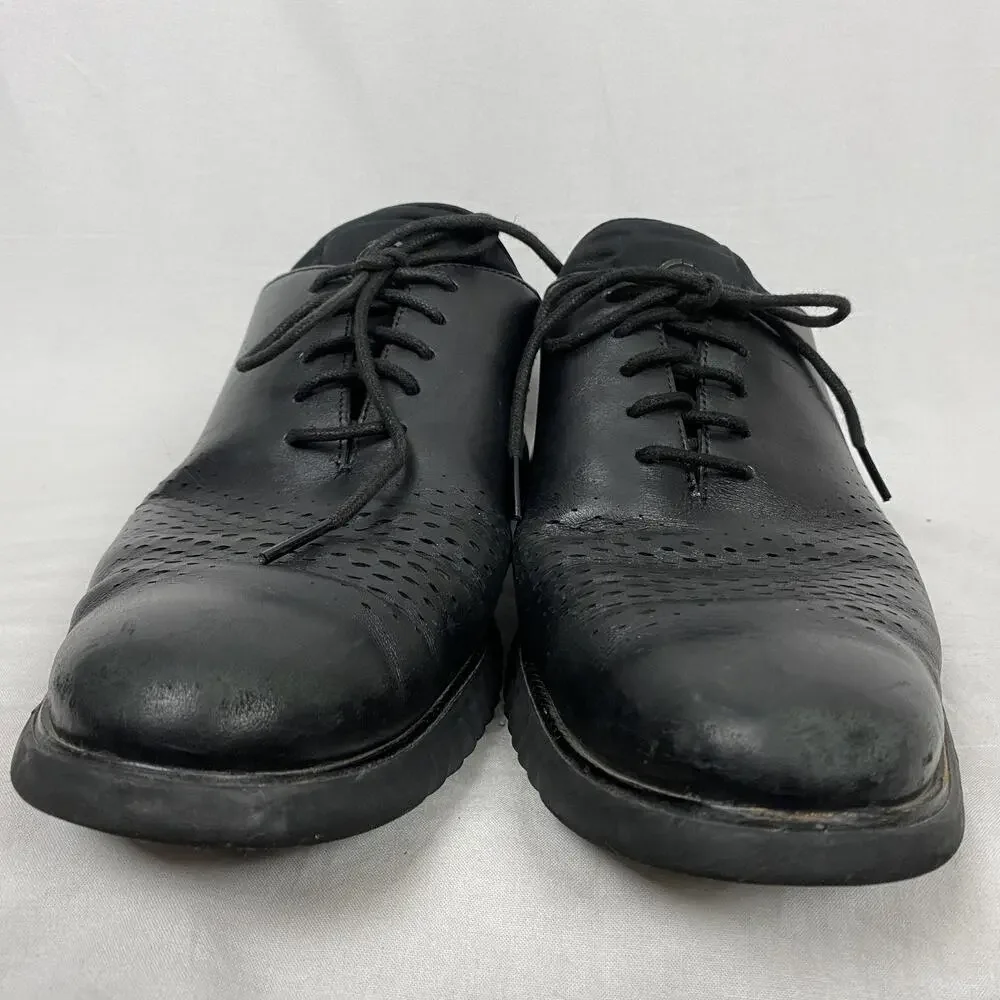 Cole Haan‎ 2.ZERØGRAND Laser Wingtip Oxford Shoes Mens 13 Black Leather C23832